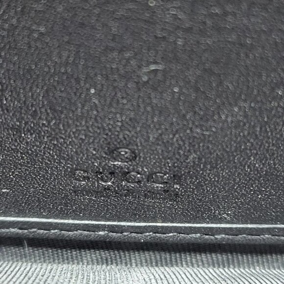 GUCCI  embossed leather logo zip around long wallet black - Picture 11 of 15
